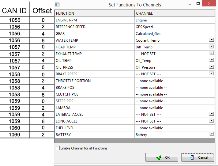 AIM Integration CAN Mapping - Autosport Labs