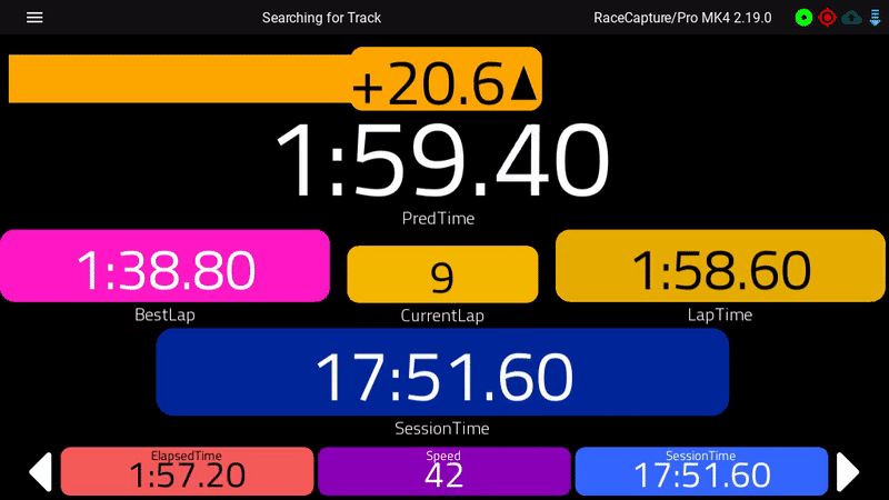 Racecapture app dashboard predictive timer.gif