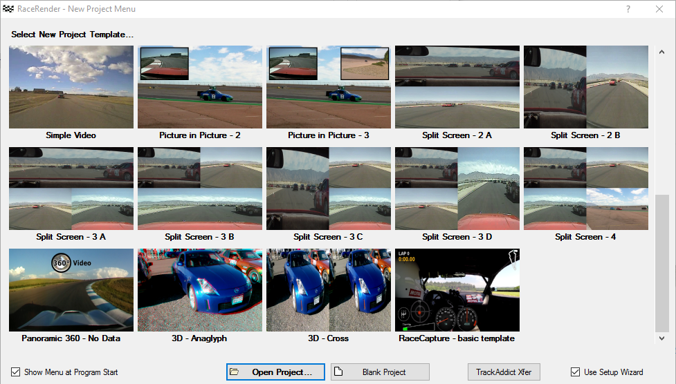 RaceRender new project template screen.png