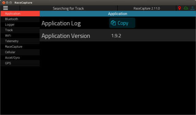 RaceCapture application log.png