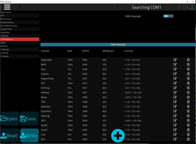 AIM Integration CAN Mapping - Autosport Labs